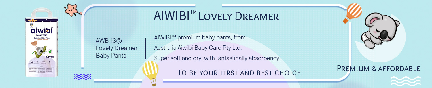 Disposable AIWIBI Premium Baby Pants With Super Absorption Performance To Keep Dry