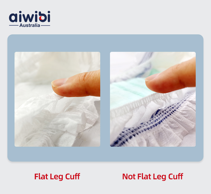 AIWIBI Baby Diaper's Leg Cuff with Flat Edge